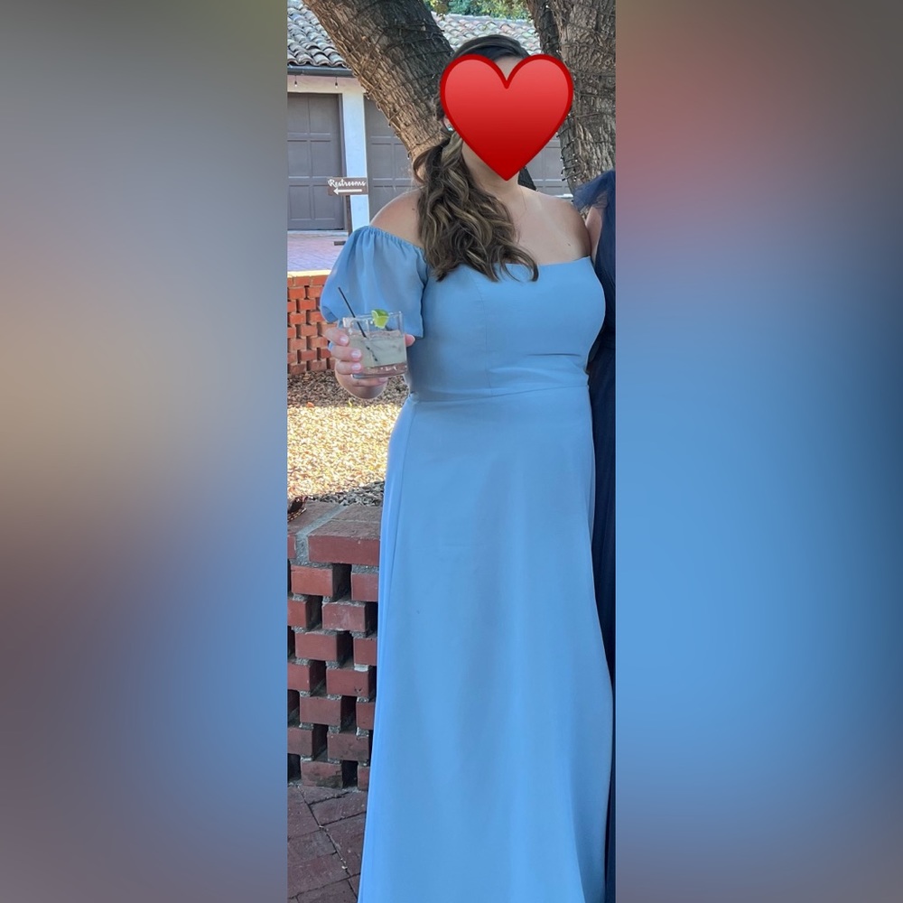 Revelry Maeve chiffon in French blue size 18